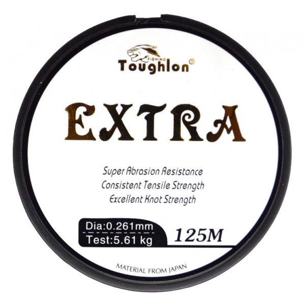 Волосінь для лову риби, Toughlon Extra, 125м, перетин 0.261мм